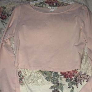 Light pink crop top